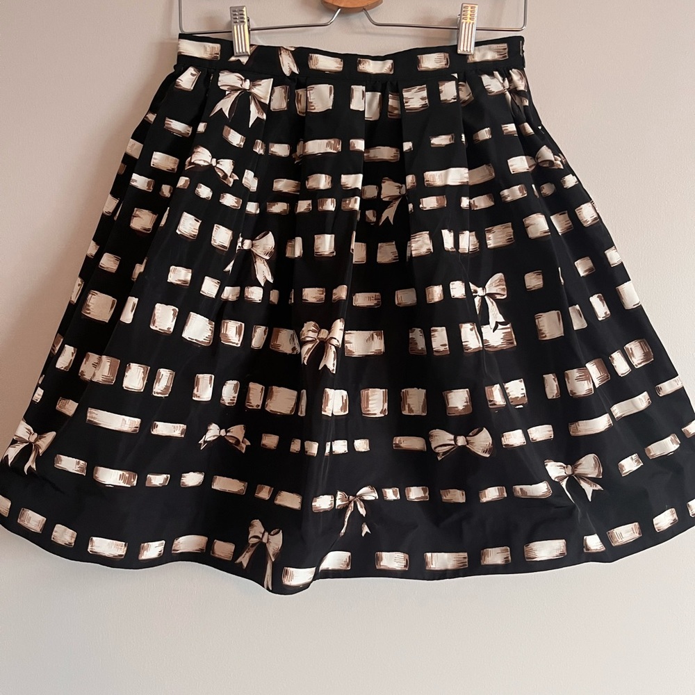 Red Valentino taffeta skirt